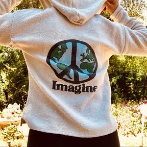 ☮️ IMAGINE PONCHO HOODIE ☮️